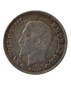 Alternative view of France Napoleon III 20 Centimes 1860A