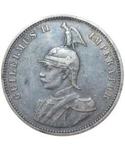 Alternative view of German East Africa 1 Rupie Wilhelm II 1910 J