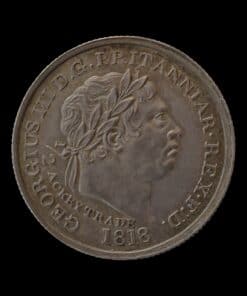 Gold Coast (Ghana) George III Half-Ackey 1818 - Mintage of 2170 Extremely Rare Thus - Image 5
