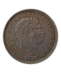 Gold Coast (Ghana) George III Half-Ackey 1818 - Mintage of 2170 Extremely Rare Thus - Image 6