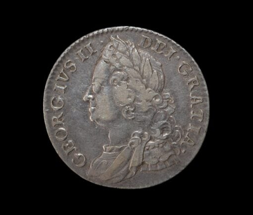George II Shilling 1758 older bust - Image 3