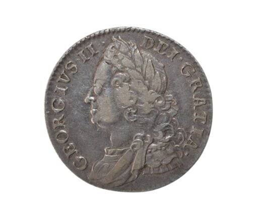 George II Shilling 1758 older bust - Image 4
