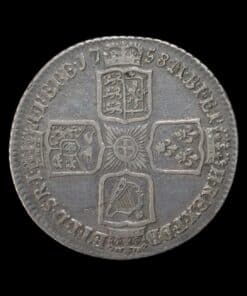 George II Shilling 1758 older bust