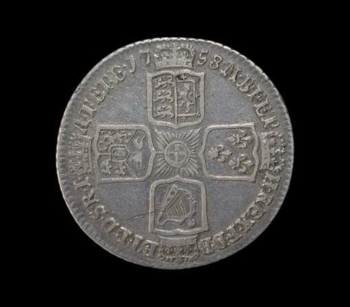 George II Shilling 1758 older bust