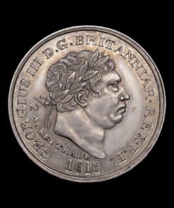 Gold Coast (Ghana) George III Half-Ackey 1818 - Mintage of 2170 Extremely Rare Thus