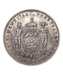 Gold Coast (Ghana) George III Half-Ackey 1818 - Mintage of 2170 Extremely Rare Thus - Image 4