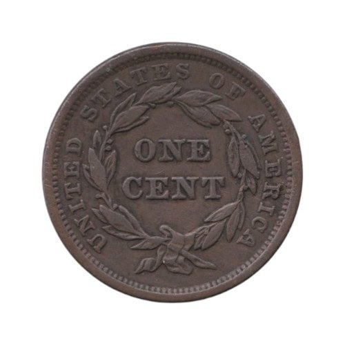 US Large Liberty Head/Braided Hair Cent 1842