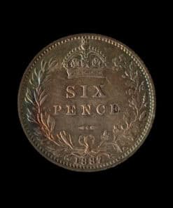 Victoria Sixpence 2nd Portrait 2nd Reverse 1887