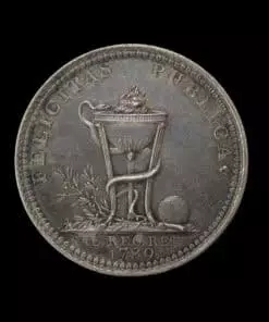 George III Recovery from Illness Silver Medal 1789 Rare (“DROZ.F.” Variety)