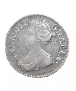 Alternative view of Anne 1706 Threepence