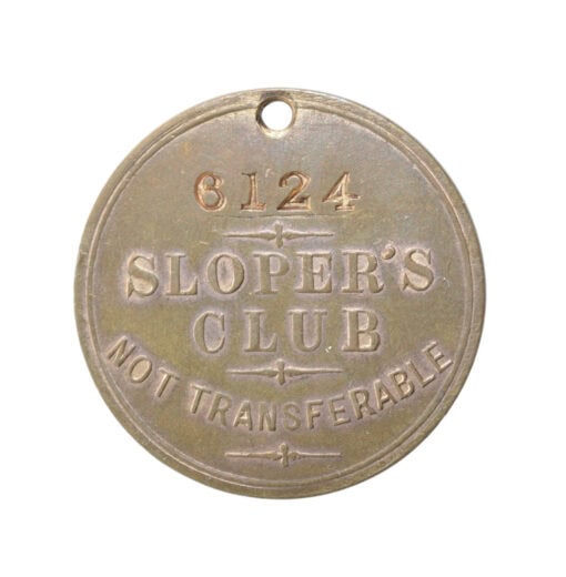Sloperian Token (Sloper's Club) Circa 1880 - Image 4