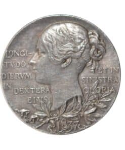 Alternative view of Victoria Diamond Jubilee Royal Mint Silver Medal 25.75mm 1897