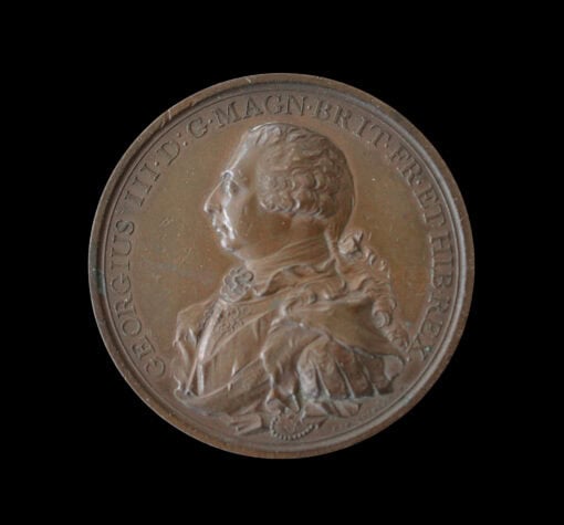 British 1800 George III Preserved from Assassination Copper medal by C.H. Küchler 2