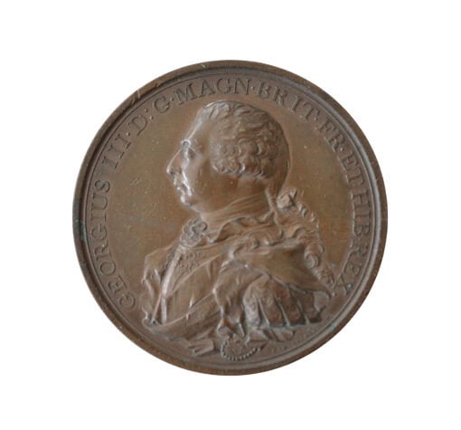 British 1800 George III Preserved from Assassination Copper medal by C.H. Küchler 2 - Image 2
