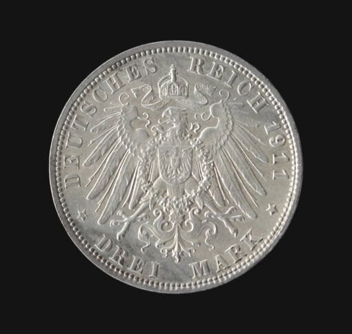 Bavaria German States 2 Marks 1911 Otto 90th Birthday of Prince Regent Luitpold - Image 3