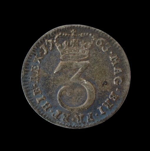 George III Threepence 1763 - Image 3