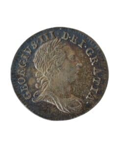 Alternative view of George III Threepence 1763