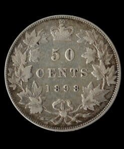 Canada Victoria 50 cents 1898 - Rare