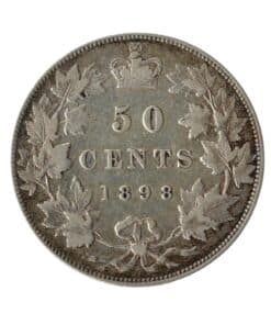 Alternative view of Canada Victoria 50 cents 1898 - Rare