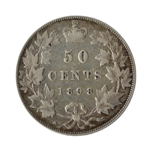 Canada Victoria 50 cents 1898 - Rare - Image 2