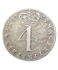 Alternative view of George II Fourpence 1739