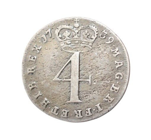 George II Fourpence 1739 - Image 2