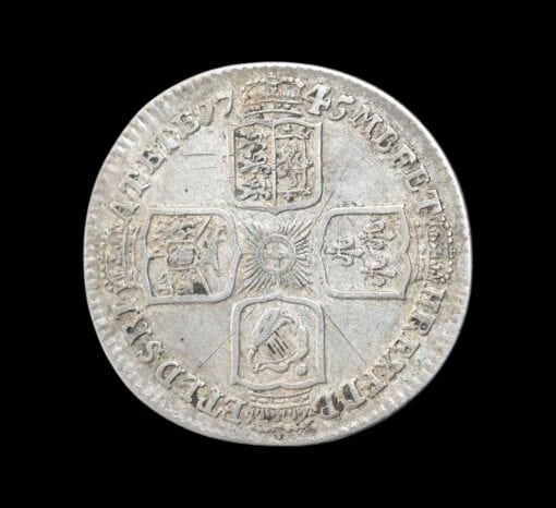 George II Shilling 1745 Lima - Image 3