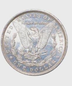Alternative view of US Morgan Dollar 1887 Philadelphia