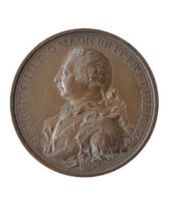 Alternative view of British 1800 George III Preserved from Assassination Copper medal by C.H. Küchler 2