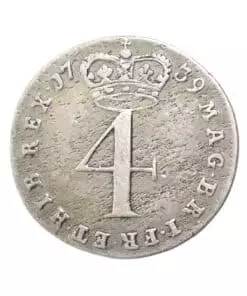 Alternative view of George II Fourpence 1739