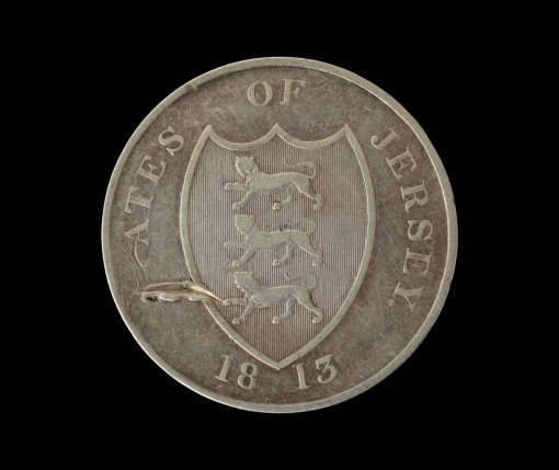 Jersey Silver Three Shillings Bank Token 1813 Rare