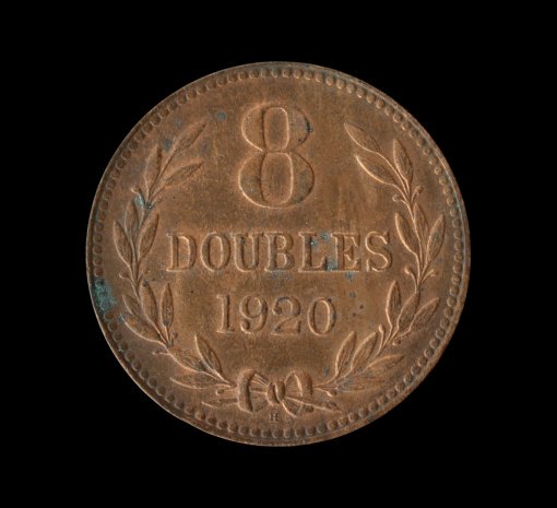 Guernsey George V 8 Doubles 1920 H