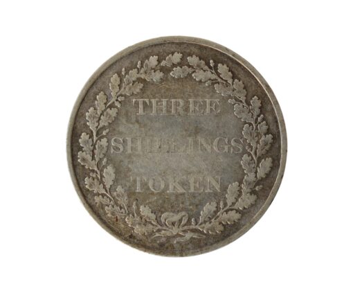 Jersey Silver Three Shillings Bank Token 1813 Rare - Image 4