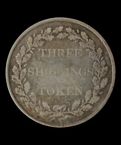 Jersey Silver Three Shillings Bank Token 1813 Rare - Image 3