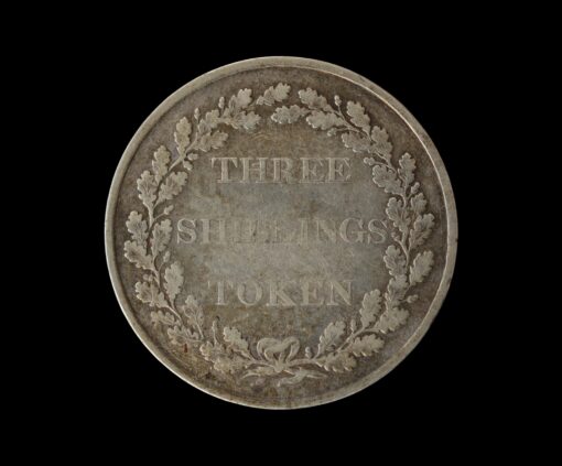 Jersey Silver Three Shillings Bank Token 1813 Rare - Image 3