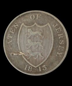Jersey Silver Three Shillings Bank Token 1813 Rare