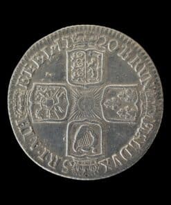 George I Shilling 1720 1st bust plain reverse