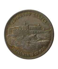 Alternative view of Edinboro' Castle Implements of War 1879 Medal