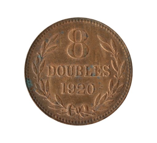 Guernsey George V 8 Doubles 1920 H - Image 2