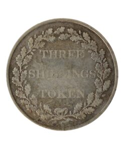 Jersey Silver Three Shillings Bank Token 1813 Rare - Image 4