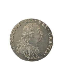 George III Sixpence 1787 Without semée of hearts in the Hanoverian shield