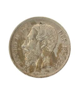 Belgium 50 Centimes 1866 Léopold II French text
