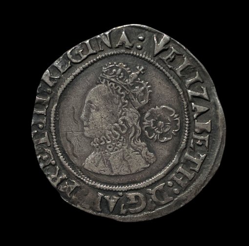 Elizabeth I Sixpence 1565 3rd and 4th issues; Smaller flan
