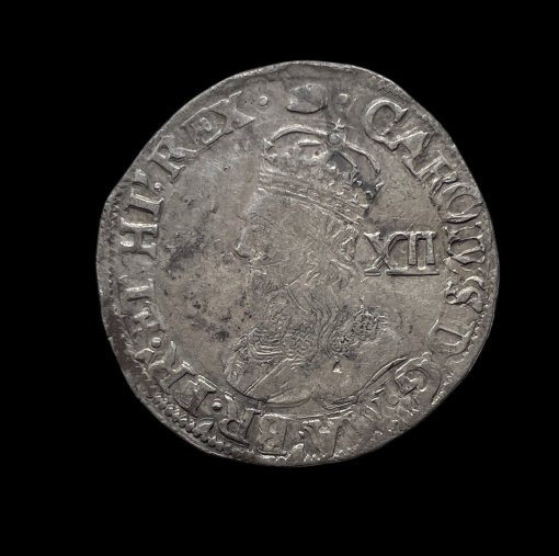Charles I Shilling Group D 4th bust Tun