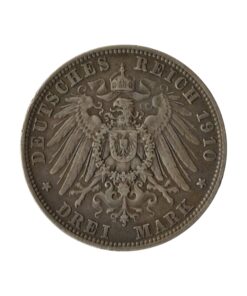 German States Bavaria Three Marks 1910 - Image 4