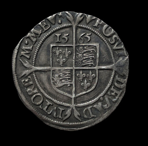 Elizabeth I Sixpence 1565 3rd and 4th issues; Smaller flan - Image 3