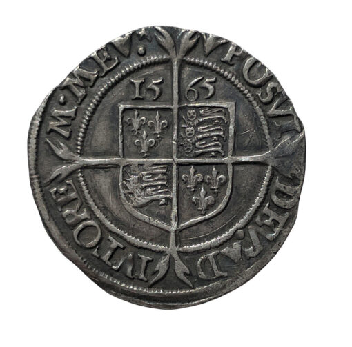 Elizabeth I Sixpence 1565 3rd and 4th issues; Smaller flan - Image 4