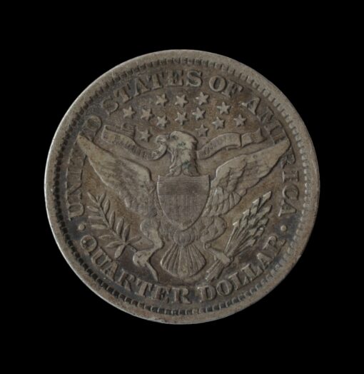 US ¼ Dollar "Barber Quarter" 1893 Philadelphia - Image 3