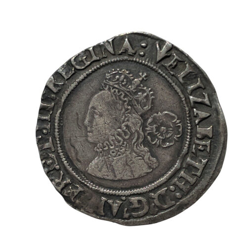 Elizabeth I Sixpence 1565 3rd and 4th issues; Smaller flan - Image 2