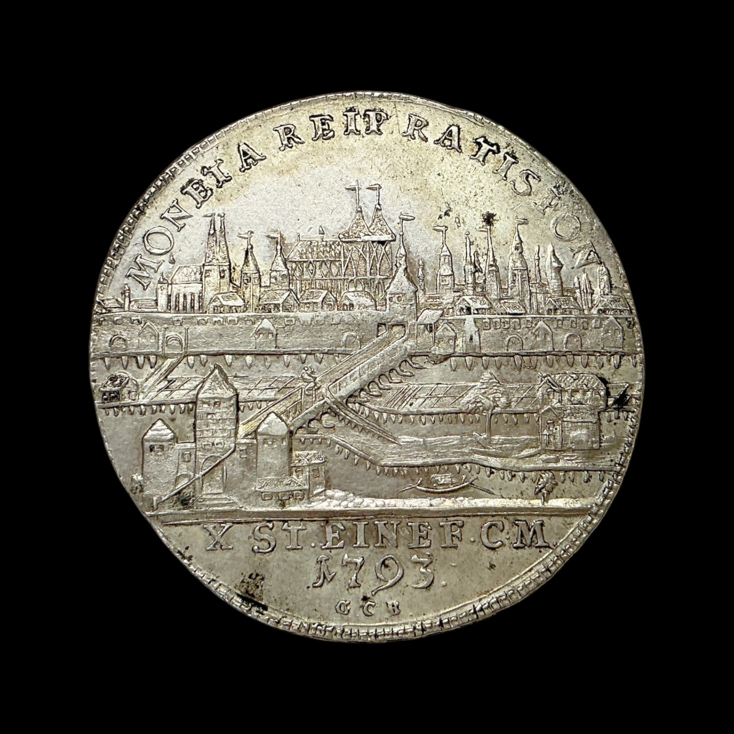 German States Free city of Regensburg 1793 Mint Master Georg Christoph Busch
